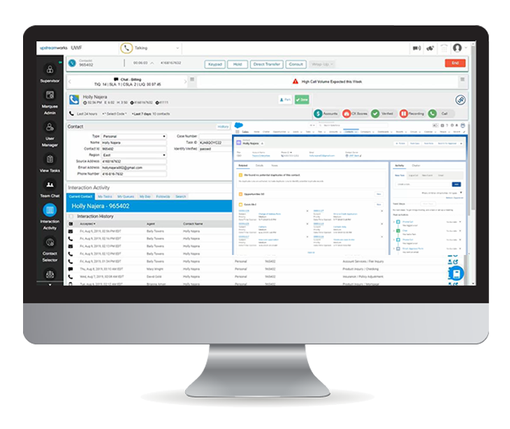 Easy Contact Center Software Integrations | Upstream Works Upstream Works