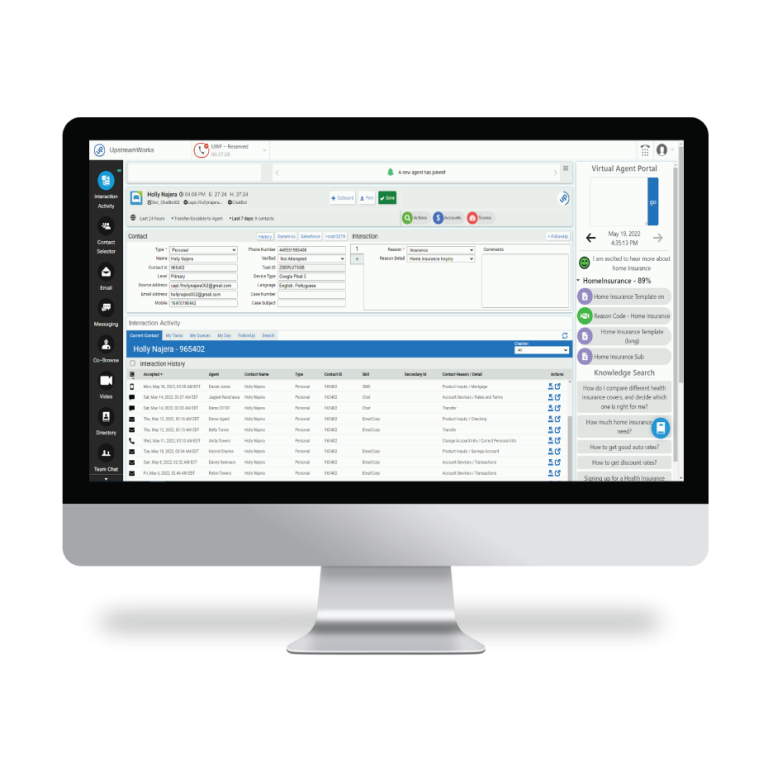 Omnichannel contact center software and customer experience Upstream Works